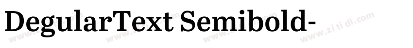 DegularText Semibold字体转换